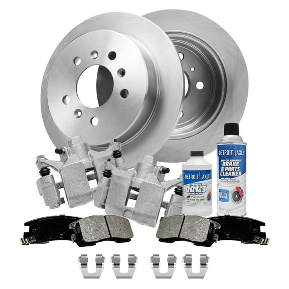 Detroit Axle - Rear Brakes and Rotors Brake Pads Brake Calipers Replacement for Chevy Impala Fits select: 2006-2008 CHEVROLET IMPALA LT, 2009 CHEVROLET IMPALA 1LT