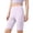 Purple, variant on Girls Yoga Half Shorts Pants Leggings Solid Color Elastic Mild Sports Outer Wear