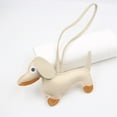 thumbnail image 1 of Leather Dachshund Keychain with Rope Handmade Sausage Dog Bag Charm for Phone Case, Car Keys & Pet Lover Accessory, 1 of 1