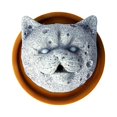 thumbnail image 2 of Quemador de incienso, adornos de escritorio, accesorios, regalos hechos a mano, porta incienso de reflujo Leopardo Moho Gris, 2 of 9
