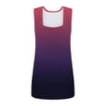 thumbnail image 5 of QUINDOS Womens Tank Tops Purple Gym Summer Fashion Printed Vest Loose Sleeveless T-shirt Pullover Tops Womens Camisoles, 5 of 5