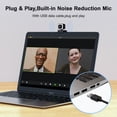 thumbnail image 4 of (2 pack) New Bee 2K Black Webcam with Microphone, Ai Servo for Skype, Zoom, Facetime, YouTube, 4 of 7