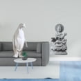 thumbnail image 2 of Escultura de pingüino Escultura de pingüino Decoración Estatua de animal Adorno de mesa Artesanía Resina Estatua de Guan Yin Textura de Ad, 2 of 8