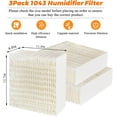 thumbnail image 6 of 1043 Humidifier Wick Filters 3 Pack Replacement for Essick Air AIRCARE EP9500 EP9700 EP9800 EP9R500 EP9R800 821000 826000 826800 831000 &Bemis Space Saver 800 8000 Series Humidifiers，Replacement Filt, 6 of 7