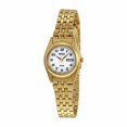 thumbnail image 1 of Seiko SUT118 Reloj para mujer con esfera blanca de acero inoxidable en tono dorado Seiko SUT118, 1 of 1