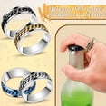 thumbnail image 5 of Elegante anillo abridor de botellas de acero inoxidable, diseñado ergonómicamente para uso a largo plazo en fiestas de cumpleaños, celebraciones de bodas, banquetes, que ofrece comodidad portátil y, 5 of 5