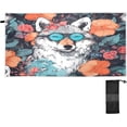thumbnail image 2 of Coolnut Fashionable Wolf69120510 Beach Towel Soft Absorbent Quick Dry Sand Free Lightweight Polyester Camping Towels for Beach Travel Swim 30x60 in Wash cloth, 2 of 7