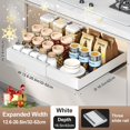 thumbnail image 1 of 1-Pack Heavy-Duty Expandable Pull-Out Cabinet Organizer - 11.8"-26.8" Adjustable Width, Deep Drawer | Thickened Iron | Multi-Use for Kitchen/Bath | Space-Saving Holiday Gift, 1 of 15