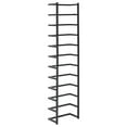 thumbnail image 3 of vidaXL Towel Rack Black 24x12x96 cm Steel, 3 of 5