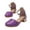A-1158Purple, variant on MEZZALL Girls Sandals Flower Bowknot Wedding Dress Shoes Girls Stylish High Heels Shoes Weddings Birthday Parties And School Events 7 To 15 Years Toddler Footwear Holiday / 14.5-15Years