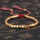 thumbnail image 1 of Pulsera de cuerda de la suerte Sincero con cuentas de cobre y algodón trenzado para hombres y mujeres, 1 of 6