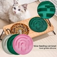 thumbnail image 5 of Slow Feeder Dog Bowl - 1/2 Cup Small Dog Bowl with Puzzle Maze Design - Anti-Choking Silicone Feeder for Puppies & Cats - Slows Fast Eaters for Better Digestion, Green, 5 of 5