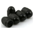 thumbnail image 1 of Tapa de válvula tapa de válvula de neumático de coche tapa de válvula de neumático de coche de aleación de aluminio elástica * 5 (negro, 1 of 5
