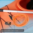thumbnail image 4 of 189cm Kayak Paddle Leash,Heavy Elastic String Boating Kayak Paddle Safety Rod Carabiner for Kayaking Canoing Fishing Boating, 4 of 7