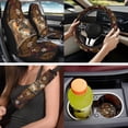 thumbnail image 6 of Binienty Wolf Auto Seat Covers Front Split Rear 14 PCS with Car Steering Wheel Cover Breathable Center Console Cover Vehicle Seat Headrest Covers Seat Belt Pads Automotive Interior Decor Set​, 6 of 7