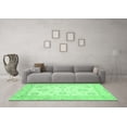 thumbnail image 3 of Ahgly Company Indoor Square Oriental Emerald Green Traditional Area Rugs, 5' Square, 3 of 4