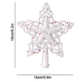 thumbnail image 3 of Fiudx Ofertas Flash Artículos En Oferta Nuevo Árbol De Navidad Estrella Superior Plástico Hueco Brillo Polvo Decoración Árbol De Navidad Estrella De Cinco Puntas Copo De Nieve Estrella De Cinco Punta, 3 of 4