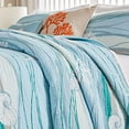 thumbnail image 3 of Greenland Home Maui Quilt Set, Full/Queen, Blue, 3 of 5
