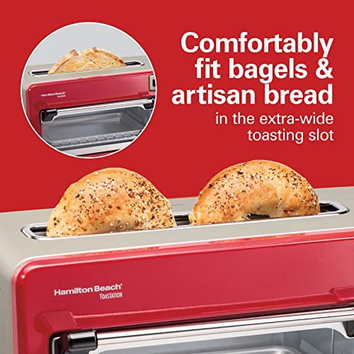 hamilton beach toastation 2 slice toaster and countertop toaster oven