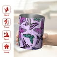 thumbnail image 5 of 12oz Coffee Tumblers Purple Butterfly Pattern Stainless Steel Vacuum Insulated Travel Tumbler Coffee Cups Mug with Lid and Straw with Cleaning Brush for Cold & Hot Drinks, 5 of 5