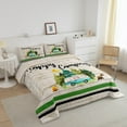 thumbnail image 3 of Erosebridal Cartoon Car Bedding King Comforter Set,Happy Camping Comforter Sets King Size,Lodge Cabin Duvet Insert,Breathable Boys Bedroom Decor,Reversible,3pcs, 3 of 8