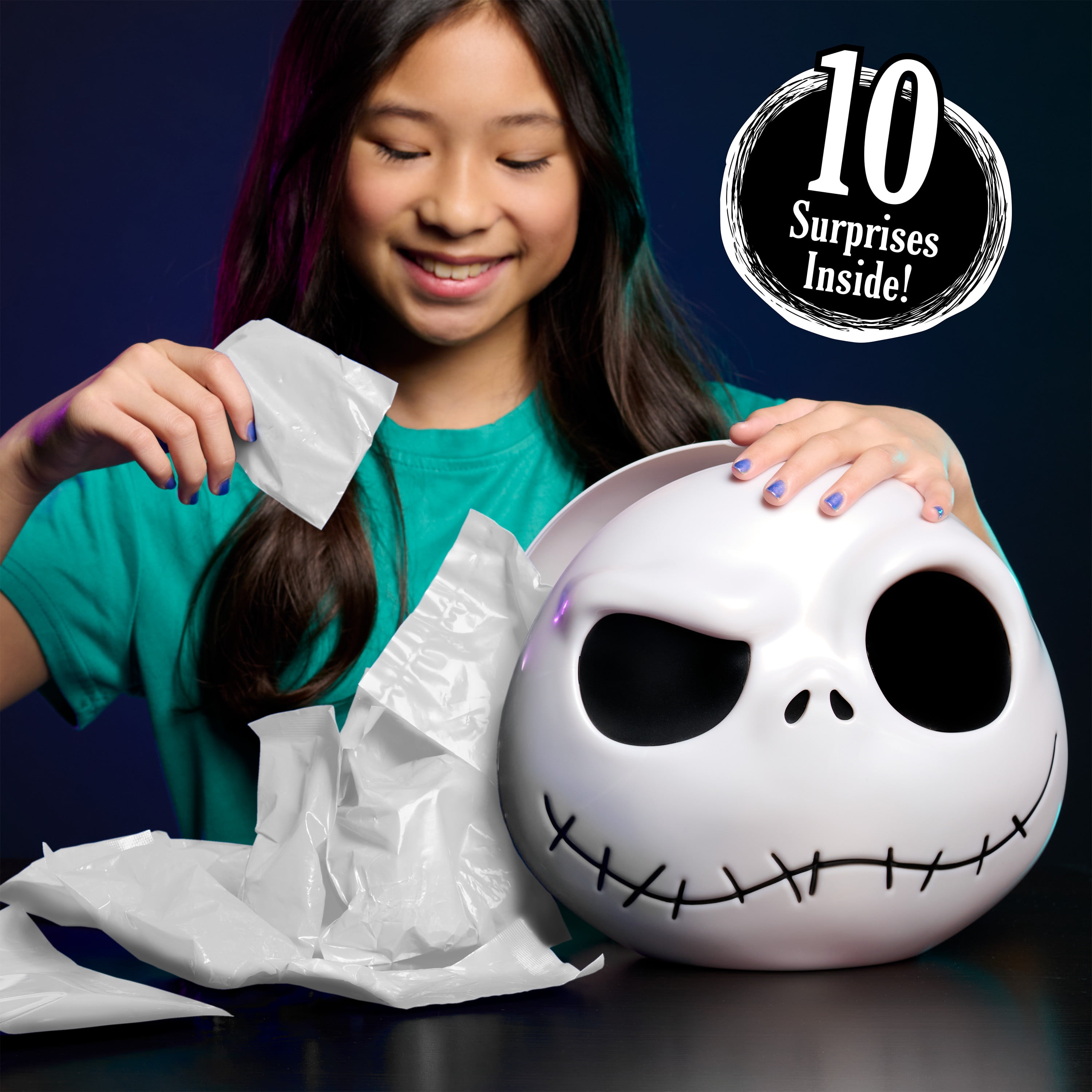Capsule surprise géante « L’étrange Noël de M. Jack » de Tim Burton et Disney, contient 10 surprises, jouets pour enfants de 3 ans et plus par Just Play