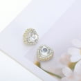thumbnail image 5 of Unique Bargains 2 Pcs Shoelace Charms Heart Rhinestones Fashion Shoe Accessories Gold Tone White, 5 of 5