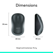 Logitech K270 Keyboard - Wireless Connectivity - RF - USB Interface - Compatible with Computer (PC) - Black