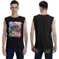 thumbnail image 6 of Jean Michel Basquiat Men's Cotton Sleeveless Crewneck T Shirts Vintage Graphic Tees Shirt Tops, 6 of 7