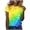 C-Yellow518, variant on DHFJKG Pride Shirt For Womens Rainbow Printed T Shirts Short Sleeve Crew Neck Loose Fit Graphic Tee Trendy Tops