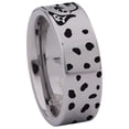 thumbnail image 3 of Dalmatian Tungsten Carbide Ring, 3 of 6