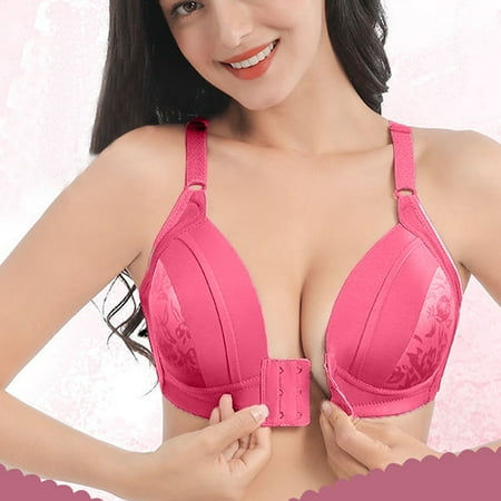 

Tuscom Women s Front Closure Wireless Bra Full Cup Bras for Women No Underwire Push Up Shaping Wire Free Everyday Bra
