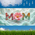 thumbnail image 2 of Floral Design Love Banner Pastel Colors Mom Letters for Mother's Day Celebration Home Decoration, 2 of 9