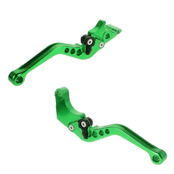 Phenofice Green Aluminum Motorcycle Brake and Clutch Levers, , Precise, 2 Pieces Replacement Parts