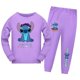 thumbnail image 1 of Lilo & Stitch Pijamas para niños con estampado Camiseta de manga larga Pantalones Ropa de estar por casa Ropa de dormir, 1 of 2