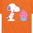 thumbnail image 3 of Peanuts - Snoopy Heart Cupcake - Youth Short Sleeve Tee, 3 of 6