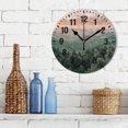 thumbnail image 3 of Yayeee 10" Wall Clock Battery Operated Quartz Round Silent Non-Ticking Home Decor, Mountains at Dawn, 3 of 6
