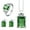 Green, variant on Women Elegant Delicate Jewelry Sets Red/Green/Blue Zircon Pendant Necklace Earrings Ring-6-Blue