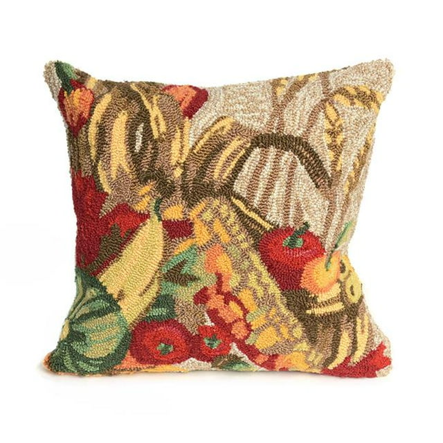 Trans-Ocean Imports 7FP8S241512 Coussin Intérieur & Extérieur 18 Po. Liora Manne - Naturel