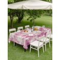 thumbnail image 4 of Outdoor Tablecloth with Umbrella Hole for Patio/Picnic/Party/Camping, Pink Ombre Waterproof Table Cloth Rectangle Table Cover Washable, Gradient Abstract Art Vintage (60"x 102"), 4 of 8