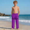 thumbnail image 5 of Favoffer Boys Girls Pants Summer Fashion Print Casual Beach Pants With Pockets Soft Comfortable Loungewear Bottoms Daily Home Beach Outdoor Vacation Sizes 4-14Y, 5 of 9