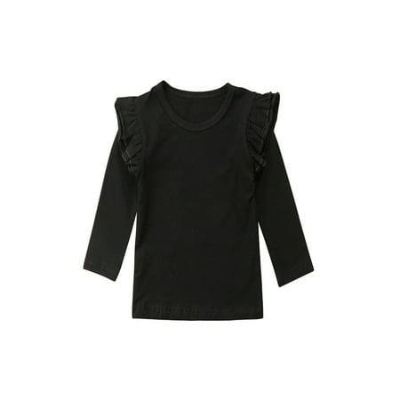 

Cute Baby Girl Color Long Sleeve T-shirt Tops Tee Clothes Outfit Blouse