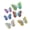Multicolor, variant on mdesiwst 6 Pcs 3D Butterfly Wall Decor Double Layer Wings Butterfly Decorations Removable Glitter Metallic Hollow Room Mural Art for Bedroom Living Room Party Decoration