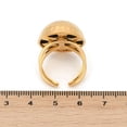 thumbnail image 3 of 304 Stainless Steel Adjustable Cuff Rings Half Round for Women Golden 4.5~20mm, 3 of 3