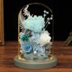 thumbnail image 4 of Clavel de flor eterna, decoración de flores secas, cubierta de vidrio y base iluminada, regalos navideños, regalos de cumpleaños para familiares y amigos, 4 of 5