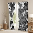 thumbnail image 3 of Homewish Camo Camouflage Black Out Curtains,Rustic Farmhouse Cabin Curtains Pack of 2 (42x63 Each),Gary Splash Ink Bedroom Curtains For Boys Teens,Super Cozy Room Decor, 3 of 6