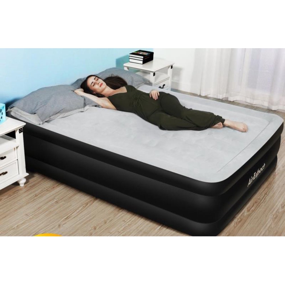 inflatable bed with built in electric pump