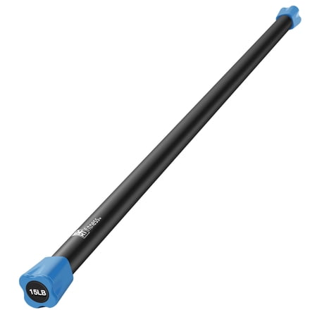 XPRT Fitness Total Body Weight Workout Bar Steel With Foam Padded For Aerobic Exercise 15 lb.