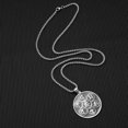 thumbnail image 3 of HOOUN Mens Tibetan Buddhist Amulet Pendant Necklace Stainless Steel Jewelry Mantra, 3 of 8