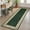 Green, variant on IdealHouse 5'x7' Washable Floral Kitchen Rug, Non-Slip, Low Pile Geometric Bordered Mat for Hallway, Bathroom, Entryway, Soft Non-Shed, Green